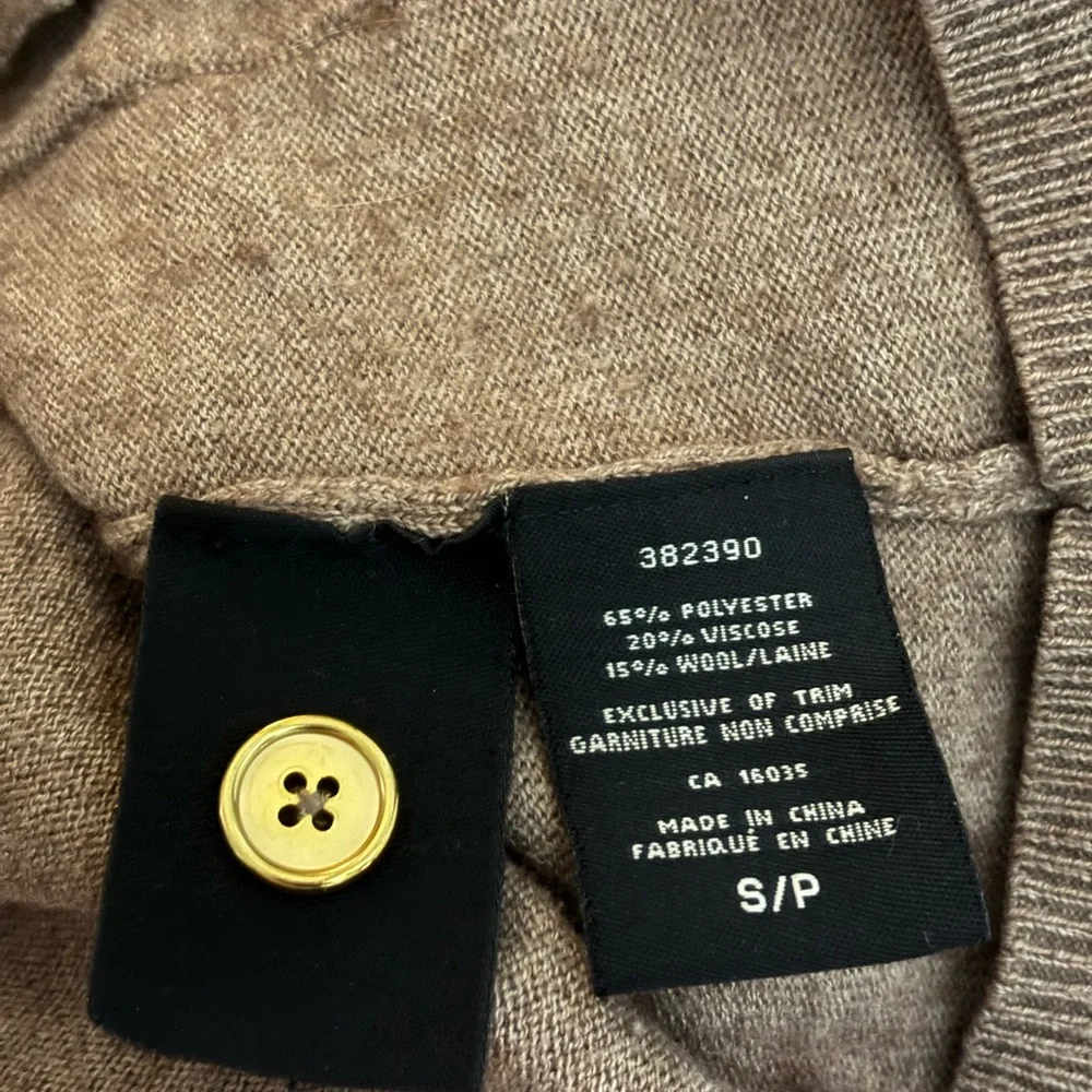 LADY HATHAWAY Wool Blend Button Up Cardigan - Picture 6 of 6